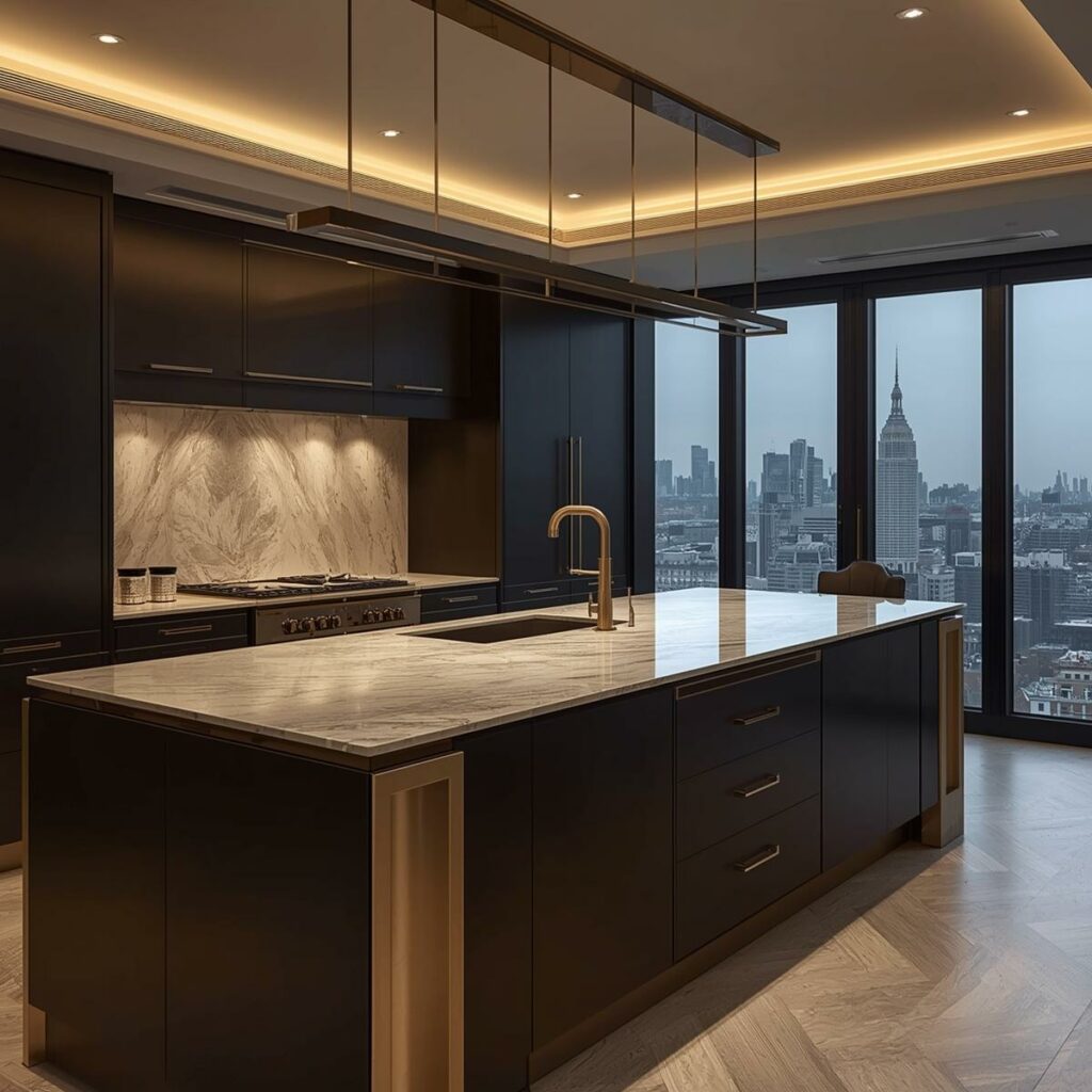 Luxury bespoke kitchen design in a London home